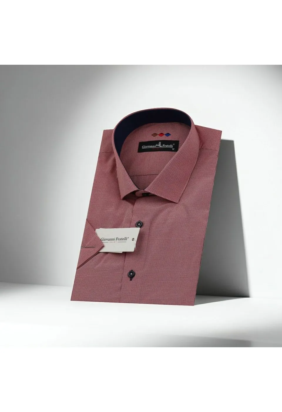 Slim Fit Kısa Kol Desenli Erkek Gömlek 3GMK310331042 - Giovanni Fratelli