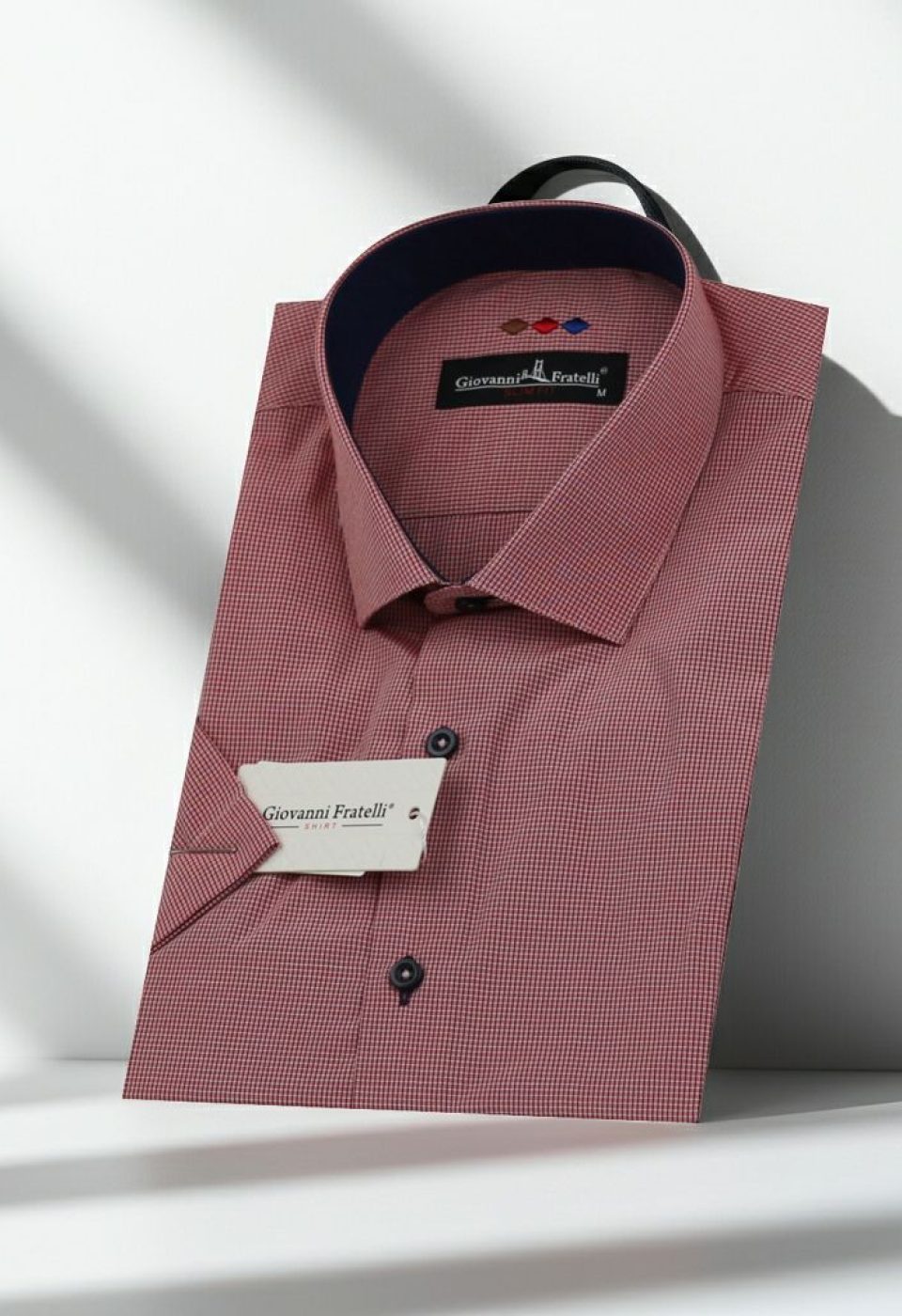 Slim Fit Kısa Kol Desenli Erkek Gömlek 3GMK310331042 Slim Fit Kısa Kol Desenli Erkek Gömlek 3GMK310331042