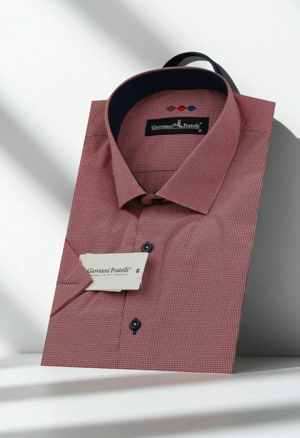 Slim Fit Kısa Kol Desenli Erkek Gömlek 3GMK310331042 Slim Fit Kısa Kol Desenli Erkek Gömlek 3GMK310331042