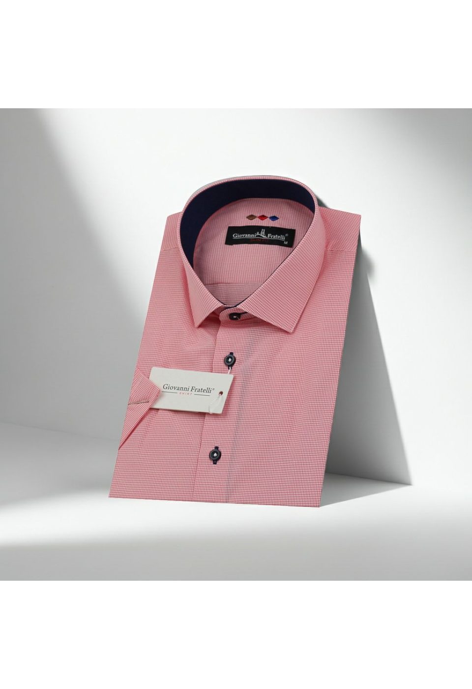 Slim Fit Kısa Kol Desenli Erkek Gömlek 3GMK310331045 - Giovanni Fratelli