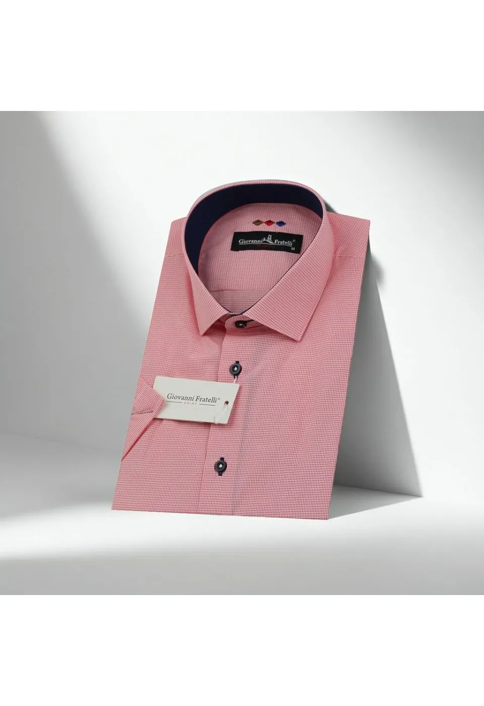 Slim Fit Kısa Kol Desenli Erkek Gömlek 3GMK310331045 - Giovanni Fratelli