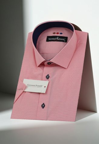 Slim Fit Kısa Kol Desenli Erkek Gömlek 3GMK310331045 - Giovanni Fratelli