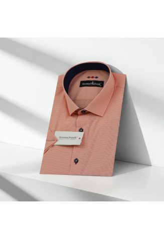 Slim Fit Kısa Kol Desenli Erkek Gömlek 3GMK310331047 - Giovanni Fratelli