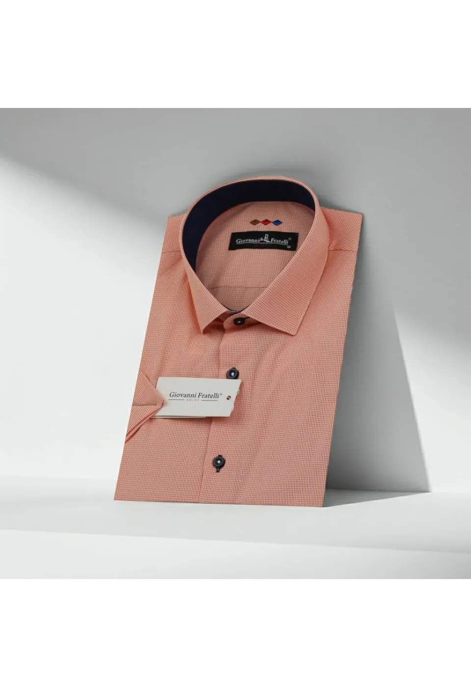 Slim Fit Kısa Kol Desenli Erkek Gömlek 3GMK310331047 - Giovanni Fratelli