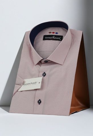 Slim Fit Kısa Kol Desenli Erkek Gömlek 3GMK310331049 Slim Fit Kısa Kol Desenli Erkek Gömlek 3GMK310331049
