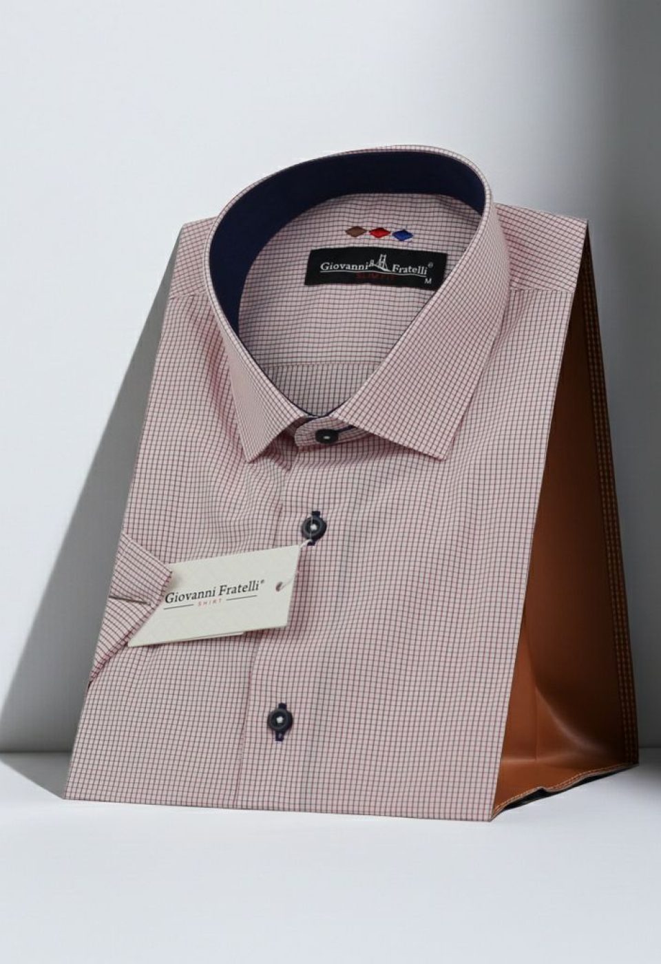 Slim Fit Kısa Kol Desenli Erkek Gömlek 3GMK310331049 Slim Fit Kısa Kol Desenli Erkek Gömlek 3GMK310331049