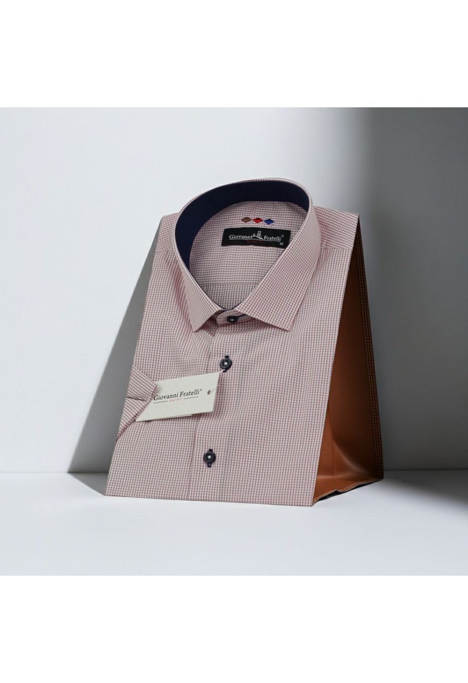Slim Fit Kısa Kol Desenli Erkek Gömlek 3GMK310331049 - Giovanni Fratelli