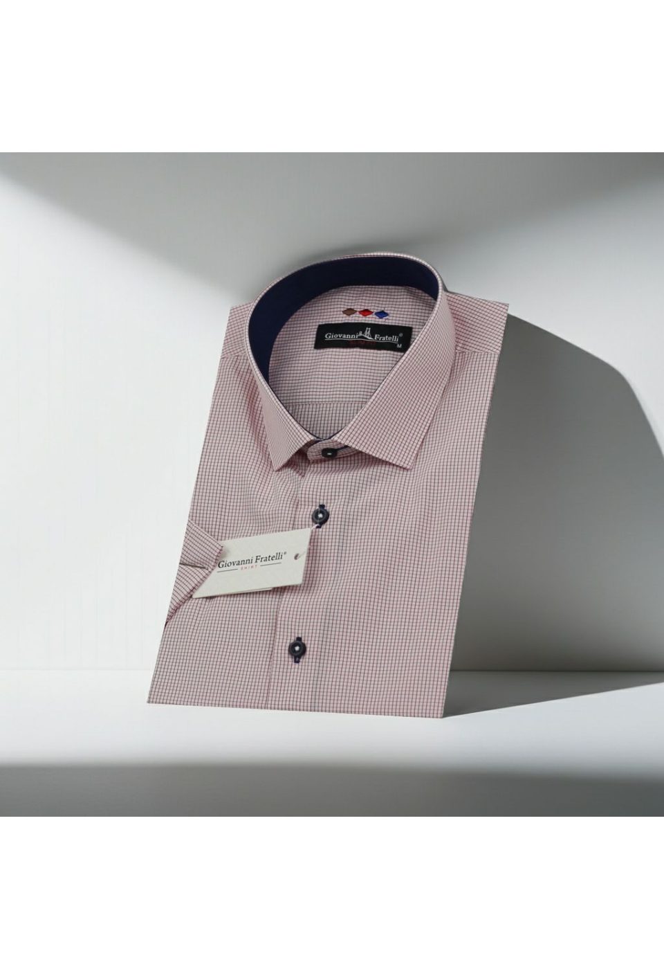 Slim Fit Kısa Kol Desenli Erkek Gömlek 3GMK310331049 - Giovanni Fratelli