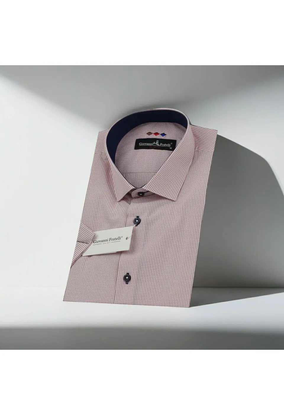 Slim Fit Kısa Kol Desenli Erkek Gömlek 3GMK310331049 - Giovanni Fratelli