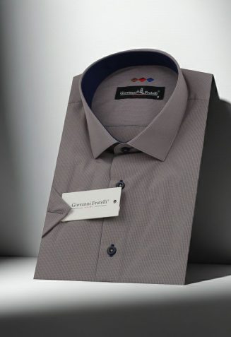 Slim Fit Kısa Kol Desenli Erkek Gömlek 3GMK310331051 Slim Fit Kısa Kol Desenli Erkek Gömlek 3GMK310331051