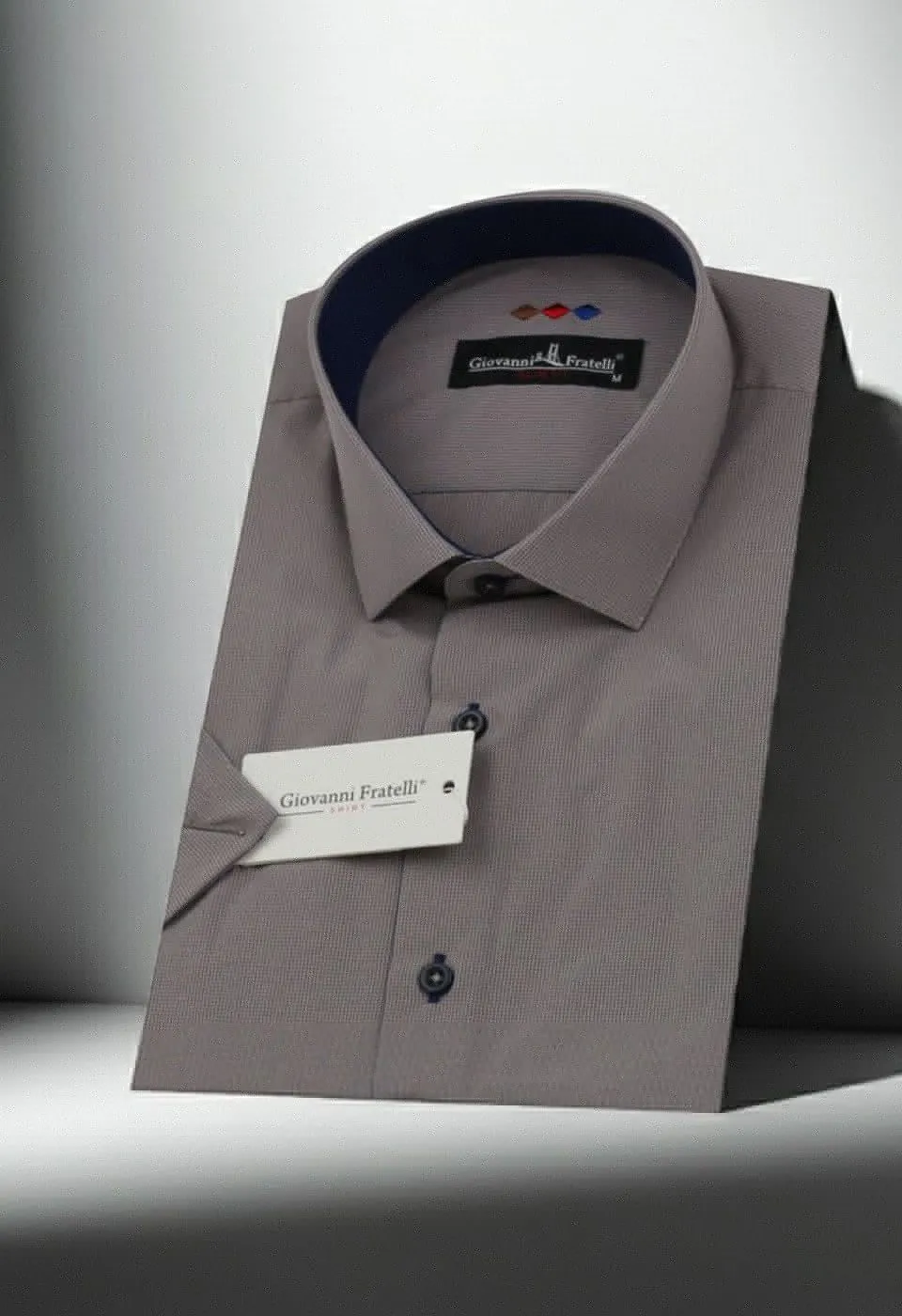 Slim Fit Kısa Kol Desenli Erkek Gömlek 3GMK310331051 Slim Fit Kısa Kol Desenli Erkek Gömlek 3GMK310331051