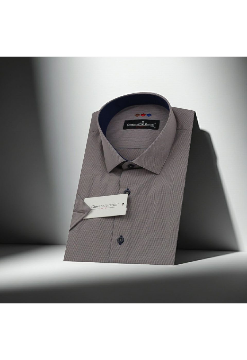 Slim Fit Kısa Kol Desenli Erkek Gömlek 3GMK310331051 - Giovanni Fratelli