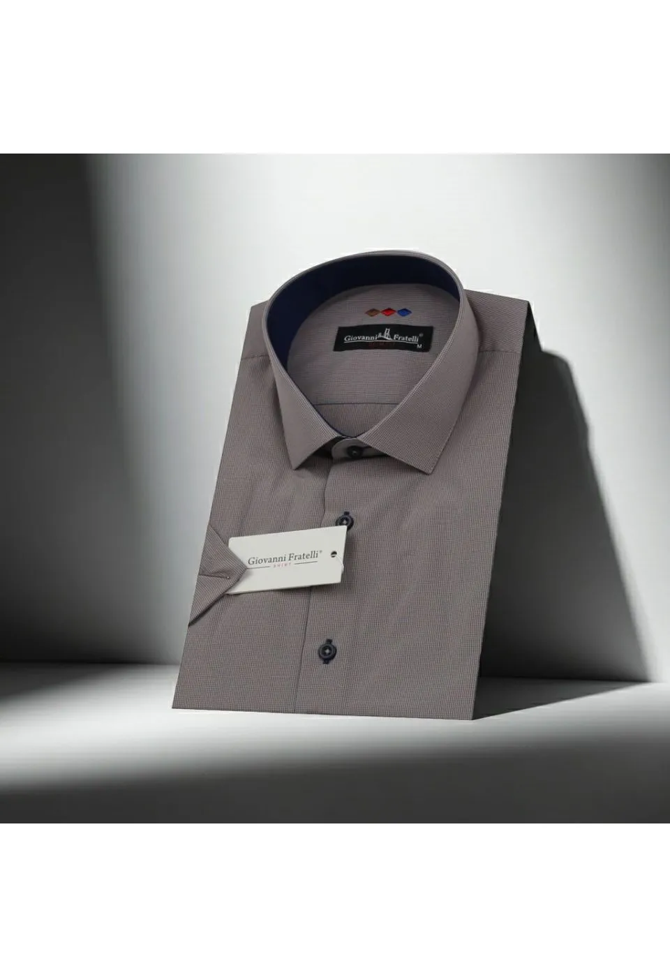 Slim Fit Kısa Kol Desenli Erkek Gömlek 3GMK310331051 - Giovanni Fratelli