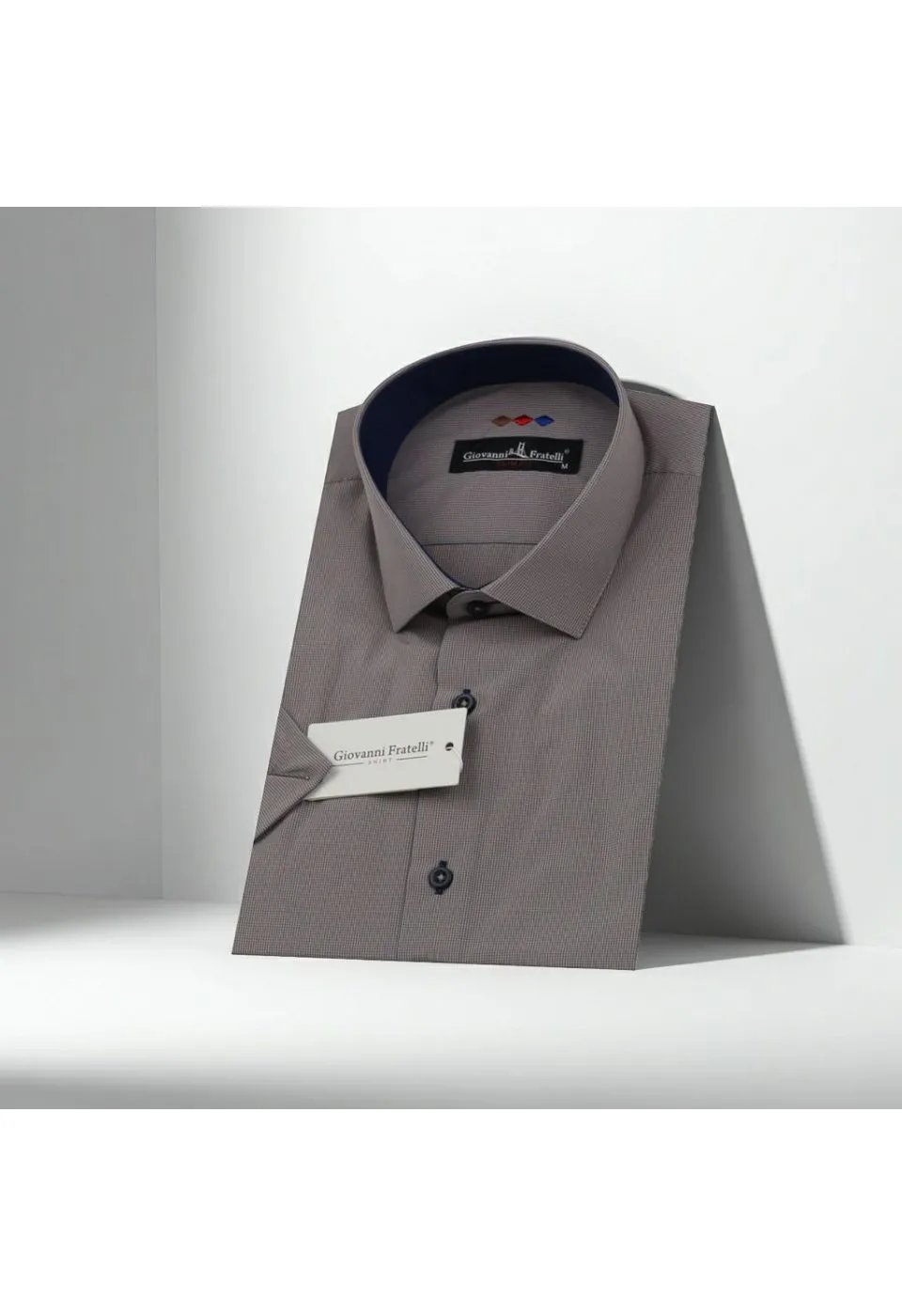Slim Fit Kısa Kol Desenli Erkek Gömlek 3GMK310331051 - Giovanni Fratelli