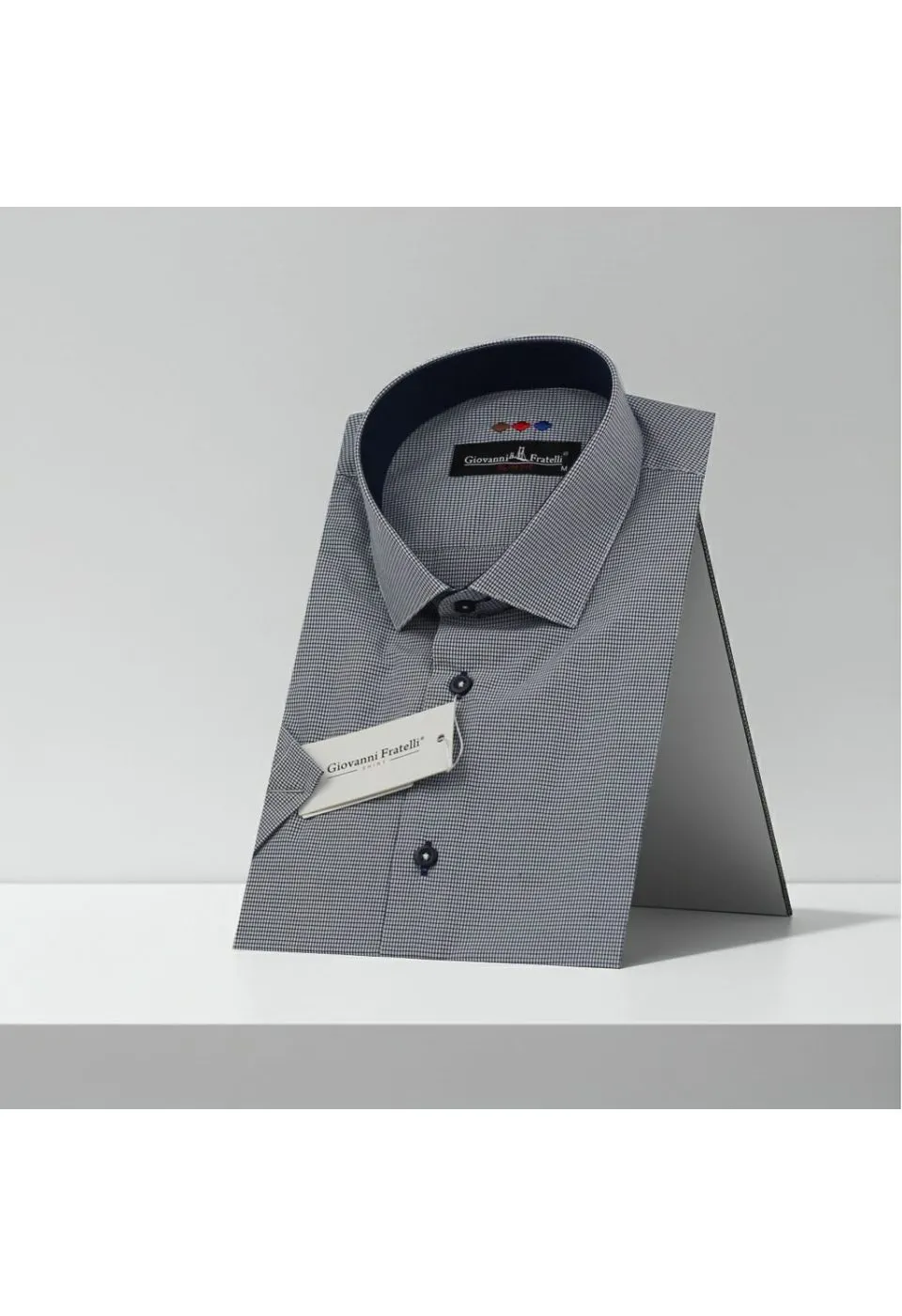 Slim Fit Kısa Kol Desenli Erkek Gömlek 3GMK310331054 - Giovanni Fratelli