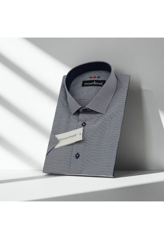 Slim Fit Kısa Kol Desenli Erkek Gömlek 3GMK310331054 - Giovanni Fratelli