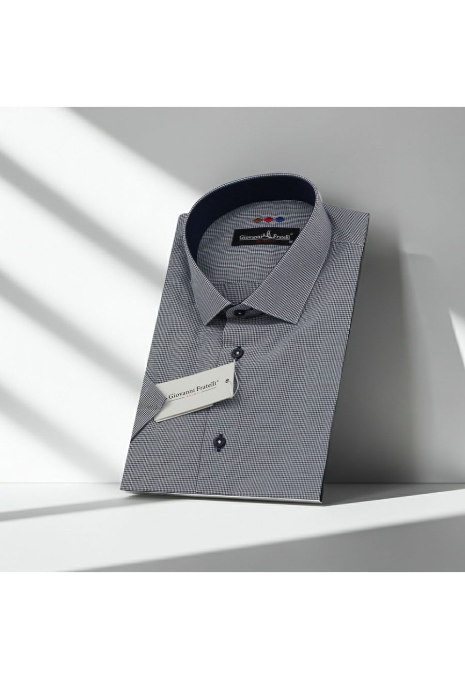 Slim Fit Kısa Kol Desenli Erkek Gömlek 3GMK310331054 - Giovanni Fratelli