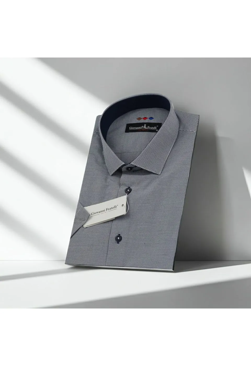 Slim Fit Kısa Kol Desenli Erkek Gömlek 3GMK310331054 - Giovanni Fratelli