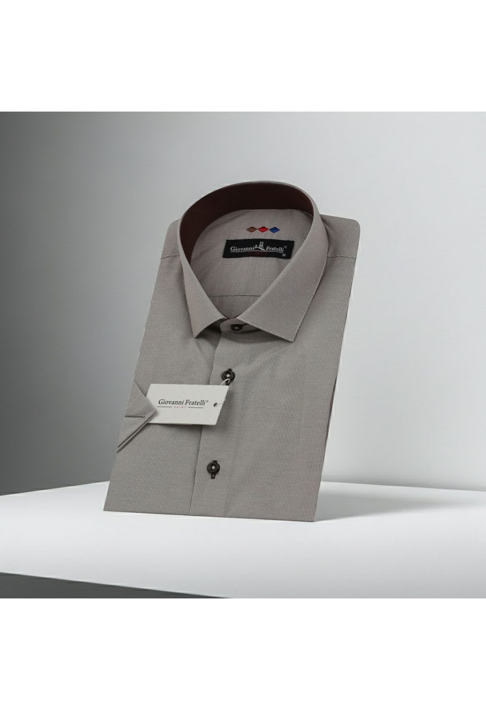 Slim Fit Kısa Kol Desenli Erkek Gömlek 3GMK310331056 - Giovanni Fratelli