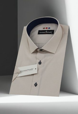 Slim Fit Kısa Kol Desenli Erkek Gömlek 3GMK310331065 Slim Fit Kısa Kol Desenli Erkek Gömlek 3GMK310331065