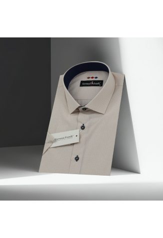 Slim Fit Kısa Kol Desenli Erkek Gömlek 3GMK310331065 - Giovanni Fratelli
