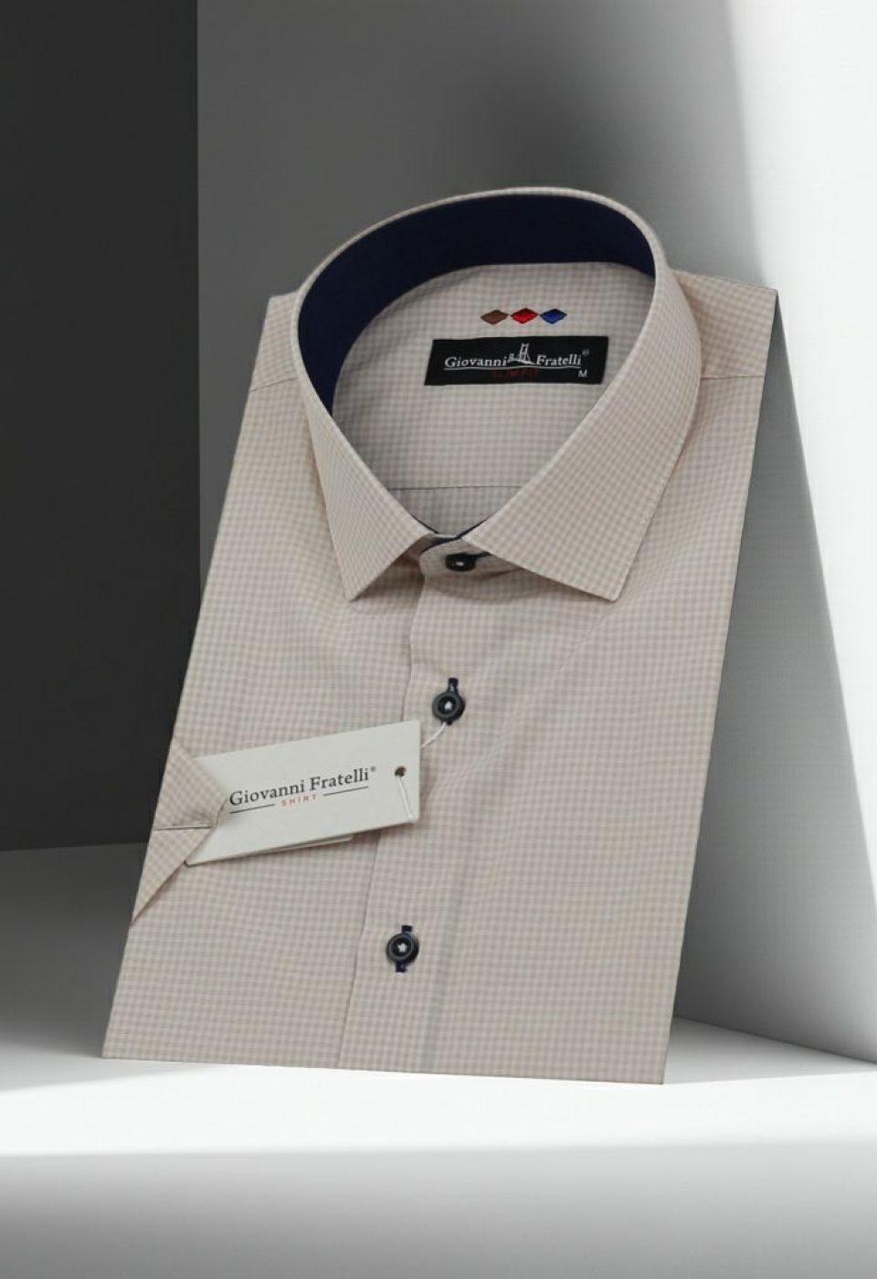 Slim Fit Kısa Kol Desenli Erkek Gömlek 3GMK310331065 Slim Fit Kısa Kol Desenli Erkek Gömlek 3GMK310331065