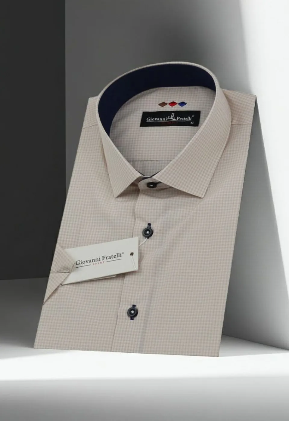 Slim Fit Kısa Kol Desenli Erkek Gömlek 3GMK310331065 Slim Fit Kısa Kol Desenli Erkek Gömlek 3GMK310331065