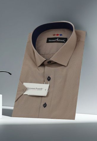 Slim Fit Kısa Kol Desenli Erkek Gömlek 3GMK310331069 Slim Fit Kısa Kol Desenli Erkek Gömlek 3GMK310331069