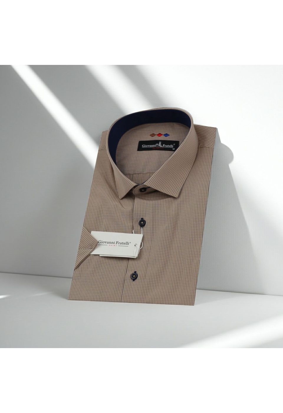 Slim Fit Kısa Kol Desenli Erkek Gömlek 3GMK310331069 - Giovanni Fratelli