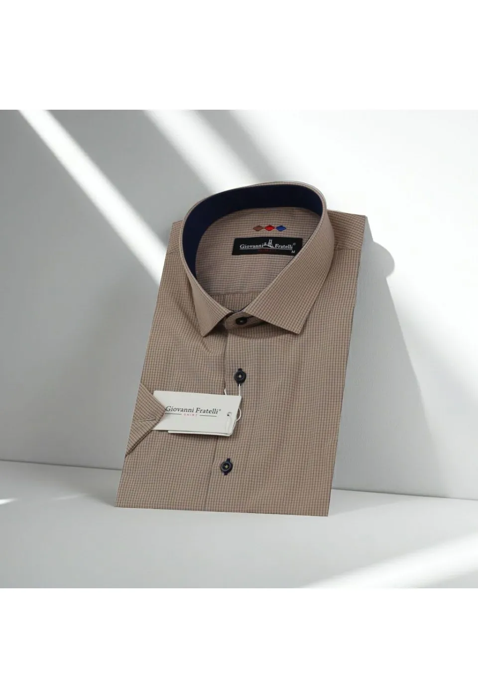 Slim Fit Kısa Kol Desenli Erkek Gömlek 3GMK310331069 - Giovanni Fratelli