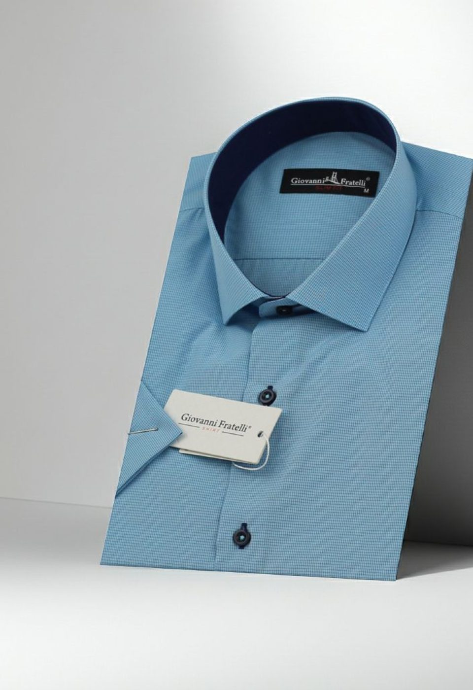 Slim Fit Kısa Kol Desenli Erkek Gömlek 3GMK310331A04