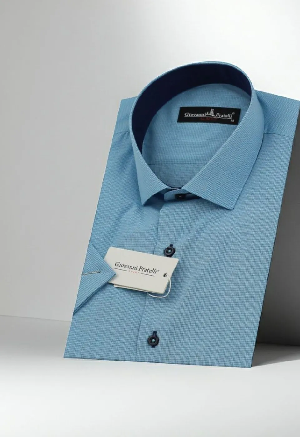 Slim Fit Kısa Kol Desenli Erkek Gömlek 3GMK310331A04