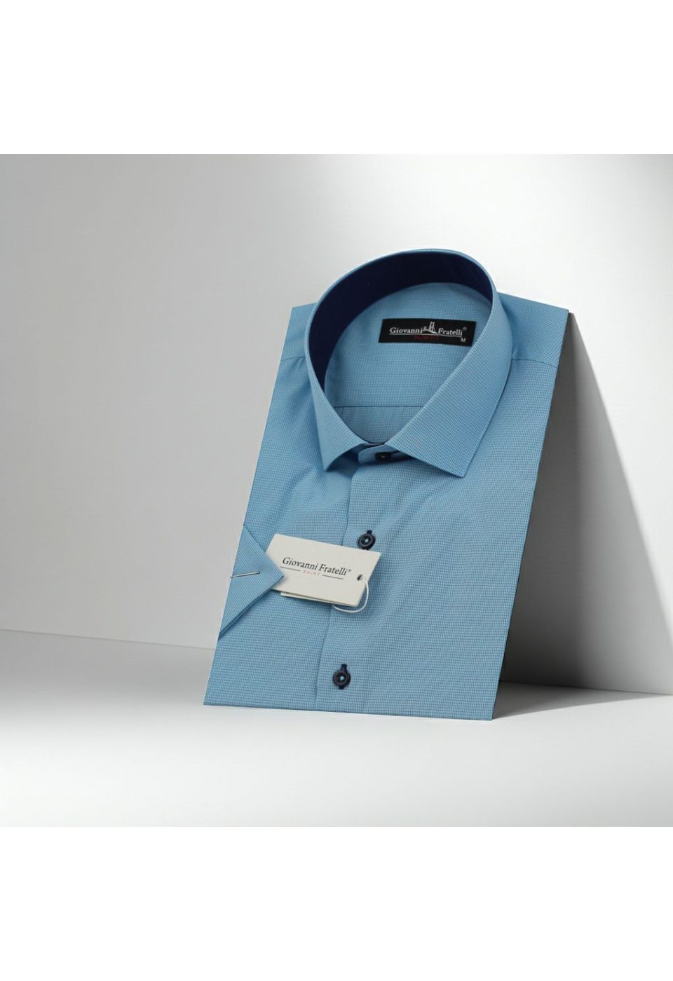 0331 CR K A04 Slim Fit Kısa Kol Desenli Erkek Gömlek 3GMK310331A04 - Giovanni Fratelli