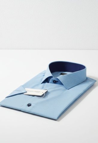 Slim Fit Kısa Kol Desenli Erkek Gömlek 3GMK310331A04 - Giovanni Fratelli