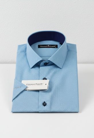 Slim Fit Kısa Kol Desenli Erkek Gömlek 3GMK310331A04 Slim Fit Kısa Kol Desenli Erkek Gömlek 3GMK310331A04