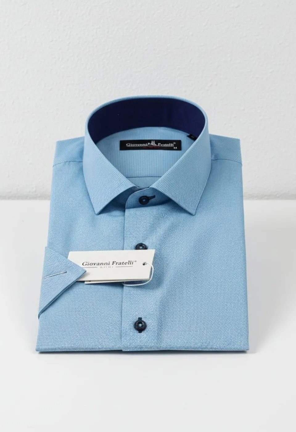 Slim Fit Kısa Kol Desenli Erkek Gömlek 3GMK310331A04 Slim Fit Kısa Kol Desenli Erkek Gömlek 3GMK310331A04