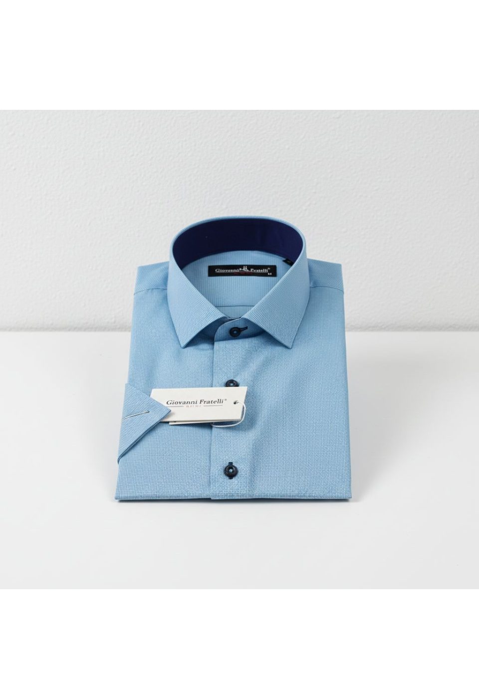 0331 CR K A04 Slim Fit Kısa Kol Desenli Erkek Gömlek 3GMK310331A04 - Giovanni Fratelli