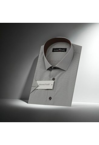Slim Fit Kısa Kol Desenli Erkek Gömlek 3GMK310331A10 - Giovanni Fratelli
