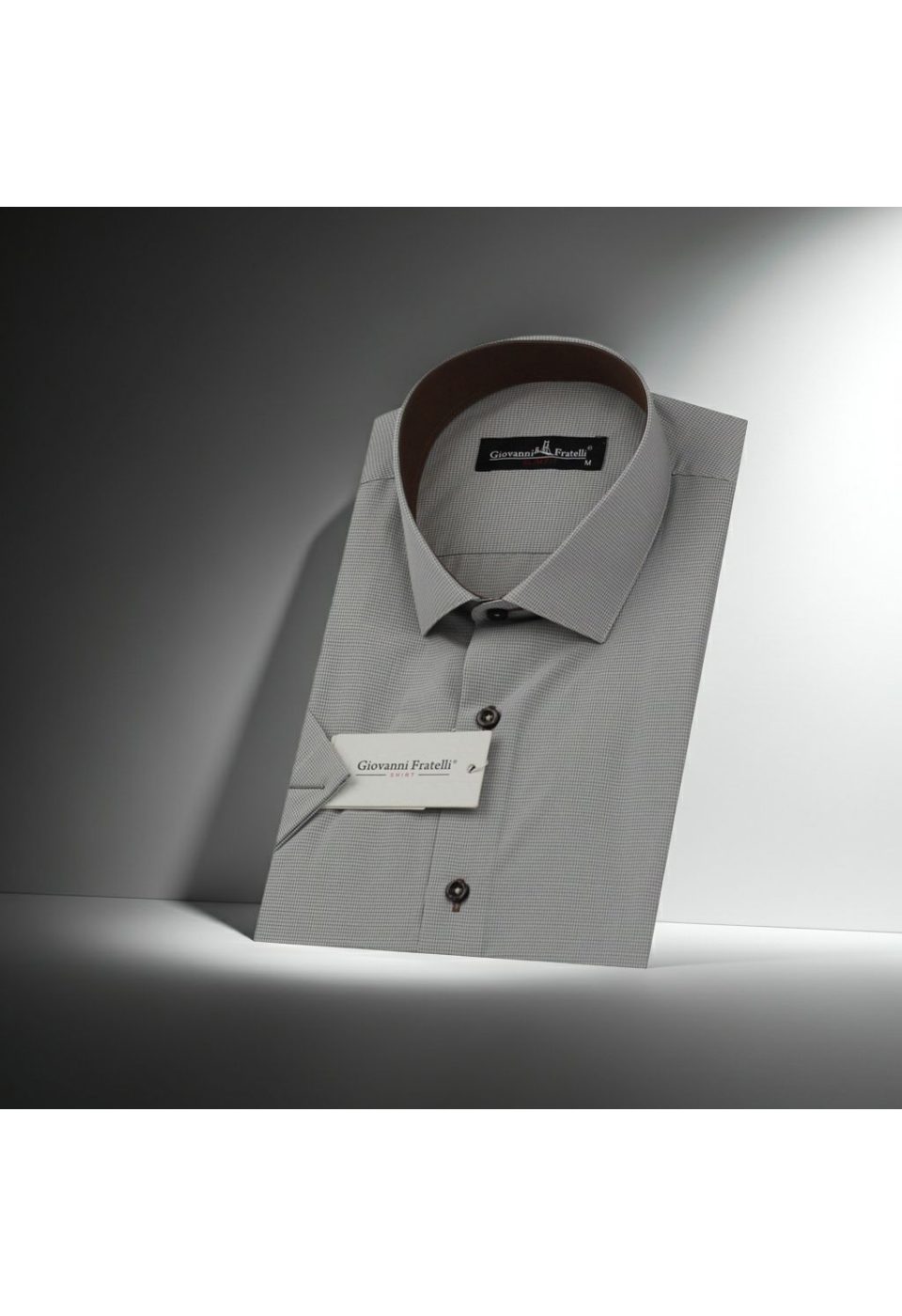 0331 CR K A10 Slim Fit Kısa Kol Desenli Erkek Gömlek 3GMK310331A10 - Giovanni Fratelli