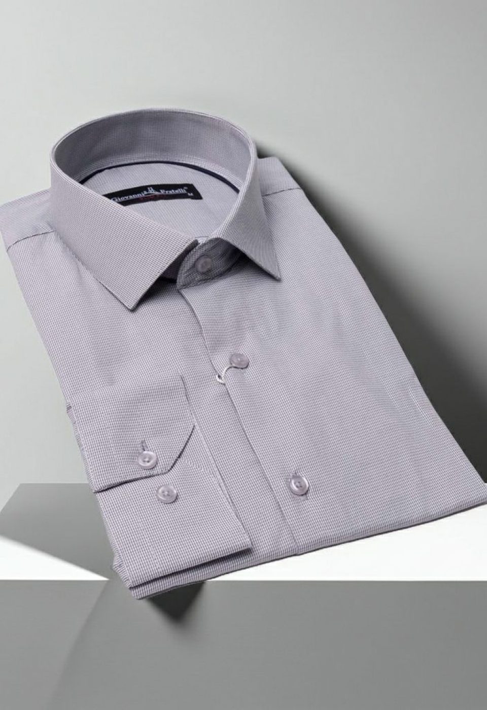 Slim Fit Uzun Kol Desenli Erkek Gömlek 3GMK330332002