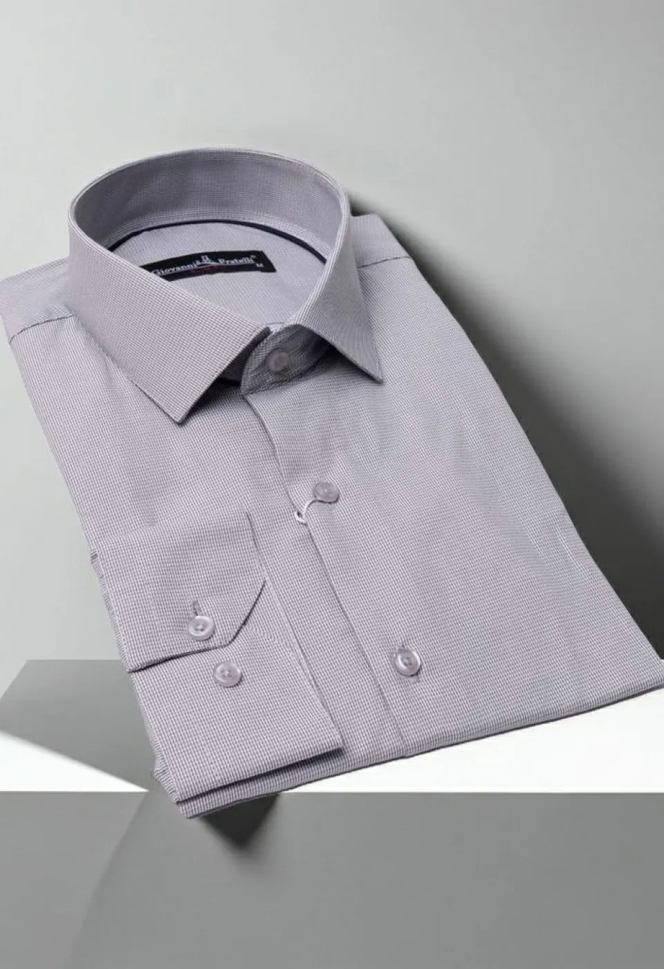 Slim Fit Uzun Kol Desenli Erkek Gömlek 3GMK330332002