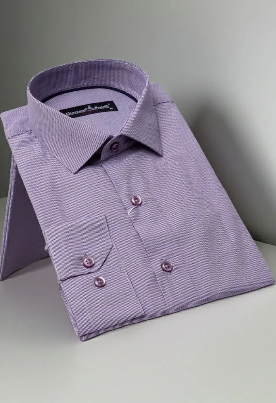 Slim Fit Uzun Kol Desenli Erkek Gömlek 3GMK330332007