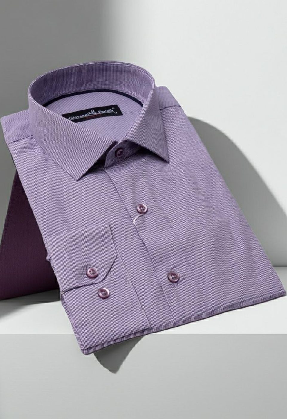 Slim Fit Uzun Kol Desenli Erkek Gömlek 3GMK330332007