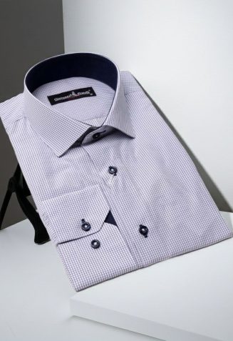 Slim Fit Uzun Kol Desenli Erkek Gömlek 3GMK310335001 - Giovanni Fratelli
