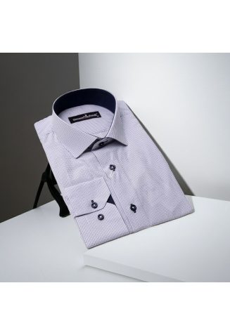 Slim Fit Uzun Kol Desenli Erkek Gömlek 3GMK310335001 - Giovanni Fratelli