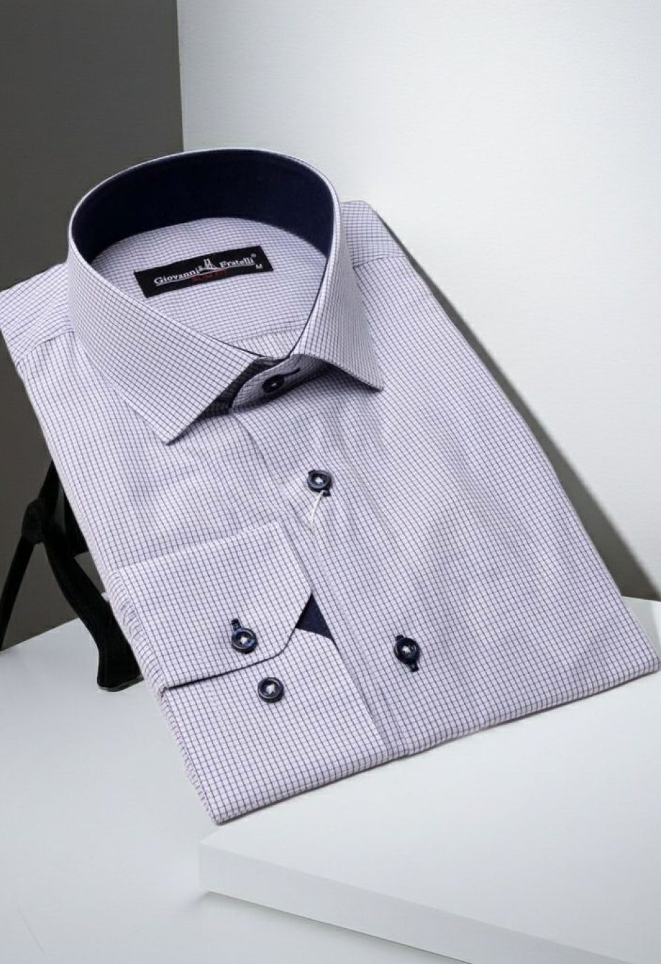 Slim Fit Uzun Kol Desenli Erkek Gömlek 3GMK310335001