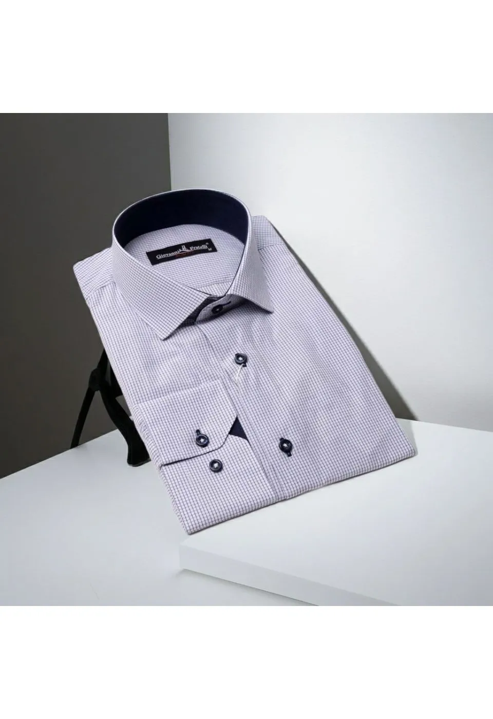 Slim Fit Uzun Kol Desenli Erkek Gömlek 3GMK310335001 - Giovanni Fratelli