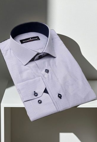 Slim Fit Uzun Kol Desenli Erkek Gömlek 3GMK310335001 - Giovanni Fratelli