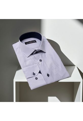 Slim Fit Uzun Kol Desenli Erkek Gömlek 3GMK310335001 - Giovanni Fratelli