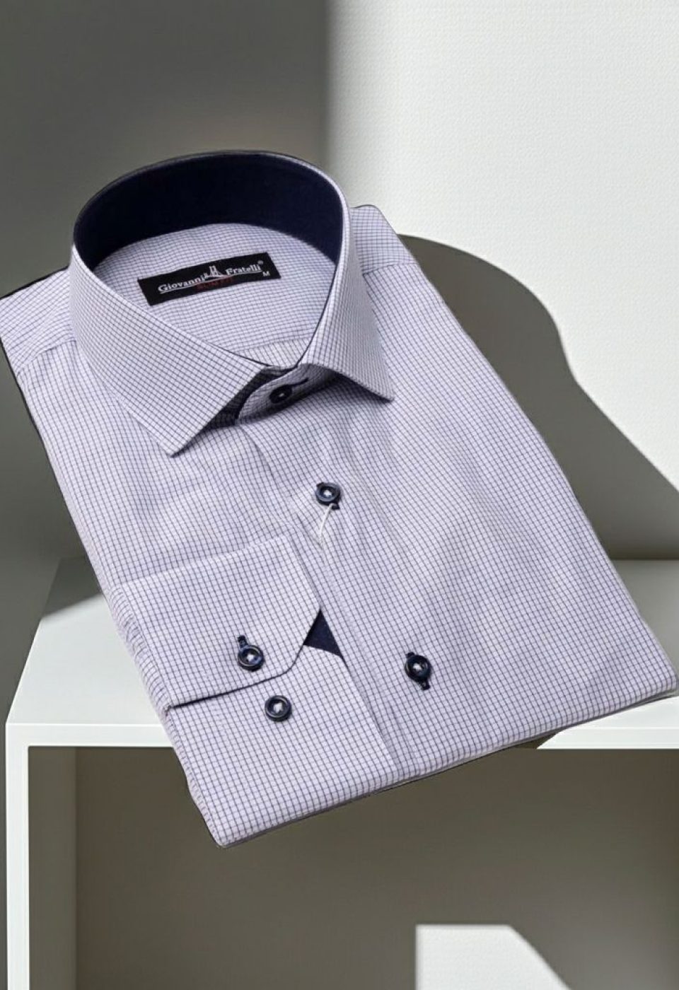 Slim Fit Uzun Kol Desenli Erkek Gömlek 3GMK310335001